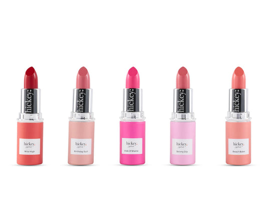 Lipstick Fashion Week Collection, 5 Piece Refill Set (Mile High, Birthday Suit, Walk of Shame, Beach Babe, Skinny Dip), Long Lasting Hydrating Lipstick for Women, Vegan & Gluten-Free